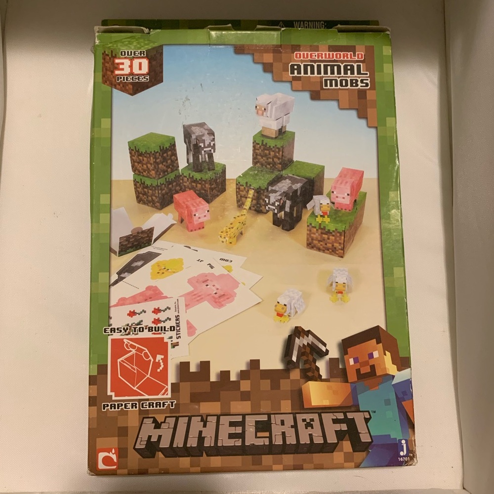 Minecraft Overworld Animal Mobs Papercraft 2013 #16701